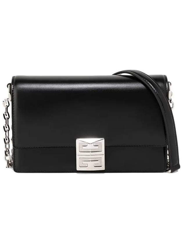 Box 4G Chain Small Leather Shoulder Bag Black - GIVENCHY - BALAAN 3