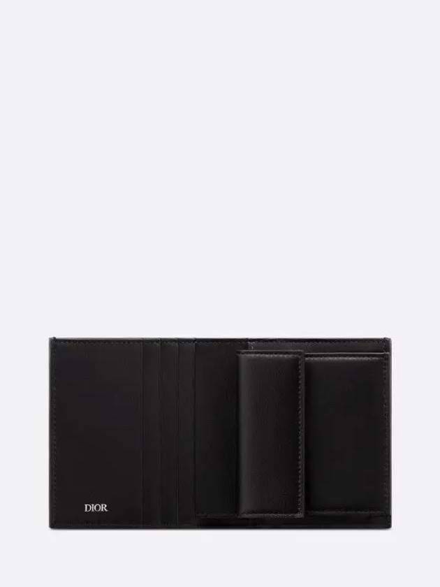 CD Diamond Canvas Compact Vertical Card Wallet Black - DIOR - BALAAN 4