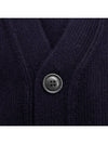 Men's Lens Wappen Lambswool Cardigan Navy - CP COMPANY - BALAAN 5