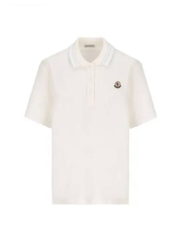 24 8A00003 84720 034 Logo patch short sleeve collar tie - MONCLER - BALAAN 1