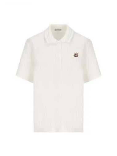 24 8A00003 84720 034 Logo patch short sleeve collar tie - MONCLER - BALAAN 1