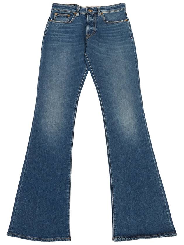 Journey Wide Leg Denim Jeans Blue - GOLDEN GOOSE - BALAAN 2