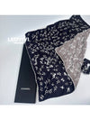 CC Logo Star Hair Chouchou Twilly Scarf Headband Detachable Silk Dark Gray AA8009 - CHANEL - BALAAN 6