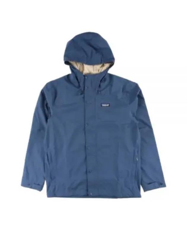 Men's Jackson Glacier Rain Hooded Jacket Blue - PATAGONIA - BALAAN 2