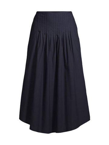 Olympia Midi Pleated Skirt Navy - A.P.C. - BALAAN 1