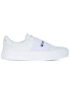 City Webbing Logo Low Top Sneakers White - GIVENCHY - BALAAN.
