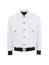 Casual Button Detail Jacket White - KITON - BALAAN 1