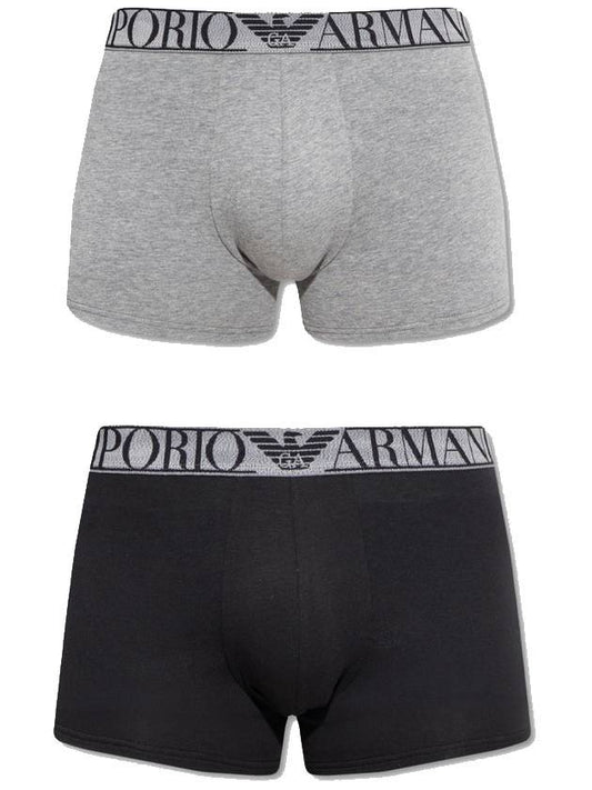 Logo Band Trunk Briefs 2 Pack - EMPORIO ARMANI - 1