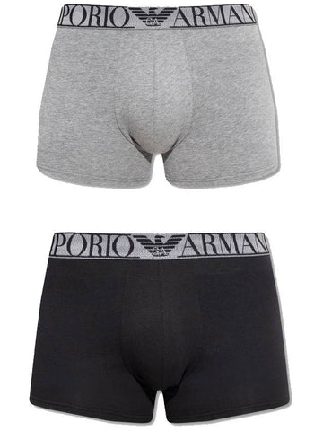 Logo Band Trunk Briefs 2 Pack - EMPORIO ARMANI - BALAAN 1