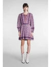 Women's Organic Cotton Mini Dress Violet - ISABEL MARANT - BALAAN 2