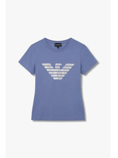 Women s Eagle Logo Easy T Shirt Dark Blue - EMPORIO ARMANI - BALAAN 1