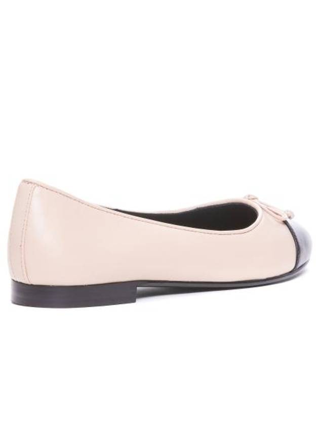 Leather Cap Toe Ballerina Beige - TORY BURCH - BALAAN 3