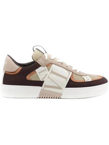 Logo Band Low-Top Sneakers Brown - VALENTINO - BALAAN 1