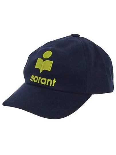 Tyron Logo Cotton Ball Cap Navy - ISABEL MARANT - BALAAN 2