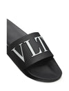 VLTN Rubber Slippers Black - VALENTINO - BALAAN.