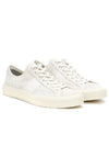 Suede Low Top Sneakers Marble Cream - TOM FORD - BALAAN 2