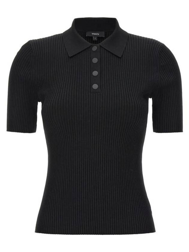 Polo T shirt O0116718 001 Black - THEORY - BALAAN 1