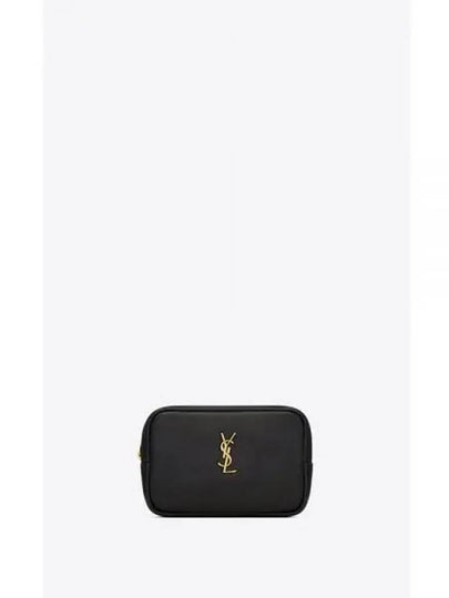 Calypso Leather Beauty Pouch Bag Black - SAINT LAURENT - BALAAN 2