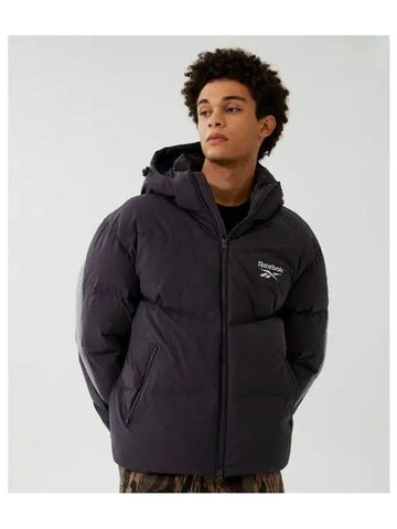 Vector TEAM Down Jacket Charcoal - REEBOK - BALAAN 1