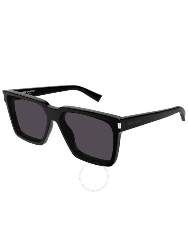 Saint Laurent Black Square Unisex Sunglasses SL 610/F 001 59 - SAINT LAURENT - BALAAN 1