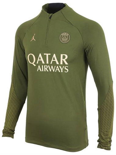 Paris Saint-Germain Jordan Strike Force Drill Long Sleeve T-Shirt Green - NIKE - BALAAN 1