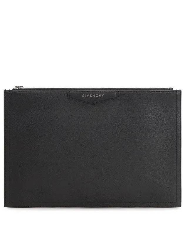 Antigona Logo Clutch Bag Black - GIVENCHY - BALAAN 2