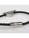 Braided Nappa Leather Bracelet Black - PRADA - BALAAN 3