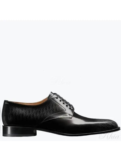 Timeless Oblique Leather Derby Black - DIOR - BALAAN 2