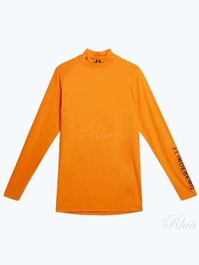 Men's Aelo Soft Compression Long Sleeve T-Shirt Persimmin Orange - J.LINDEBERG - BALAAN 2