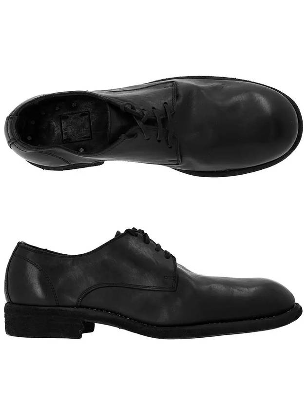 992 Horse Leather Classic Derby Shoes Black - GUIDI - BALAAN 3