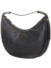 Large Leather Shoulder Bag Black - PRADA - BALAAN 3