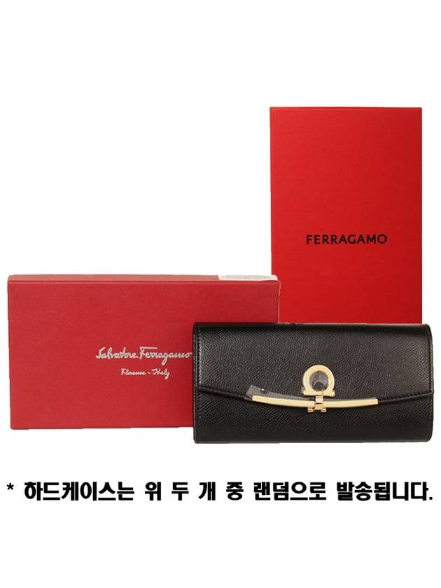 Gancini Continental Wallet Black - SALVATORE FERRAGAMO - BALAAN 6