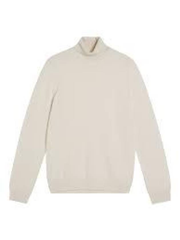 Lyd Merino Wool Turtleneck Cloud White - J.LINDEBERG - BALAAN 2