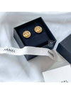 CC logo gold tone button type circle crystal earrings AB8801 - CHANEL - BALAAN 9