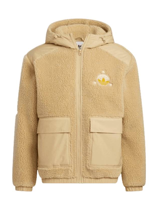 MC Sherpa hooded zip up beige - ADIDAS - BALAAN 1