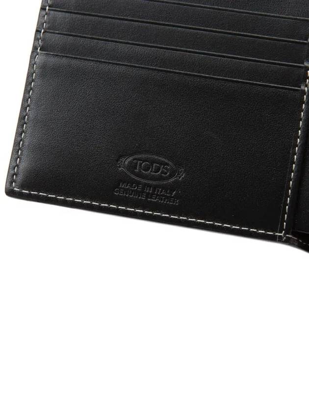 Center Stitch Halfwallet Black - TOD'S - BALAAN.