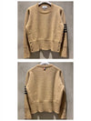 Diagonal Armband Knit Top Camel - THOM BROWNE - BALAAN 5