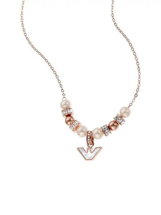 Stainless Steel Necklace Rose Gold - EMPORIO ARMANI - BALAAN 2