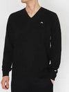 Men's Golf Lymann Knit Top Black - J.LINDEBERG - BALAAN 2