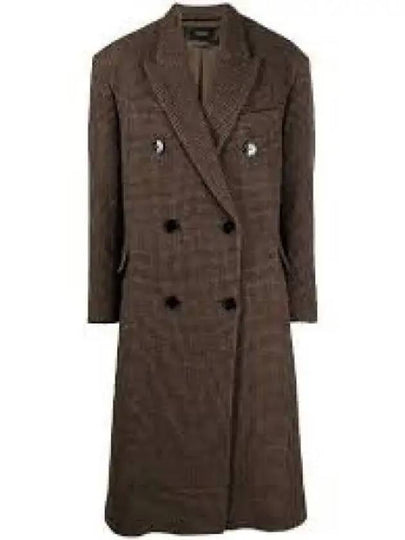 Virgin Wool Double Coat Brown - ISABEL MARANT - BALAAN 2