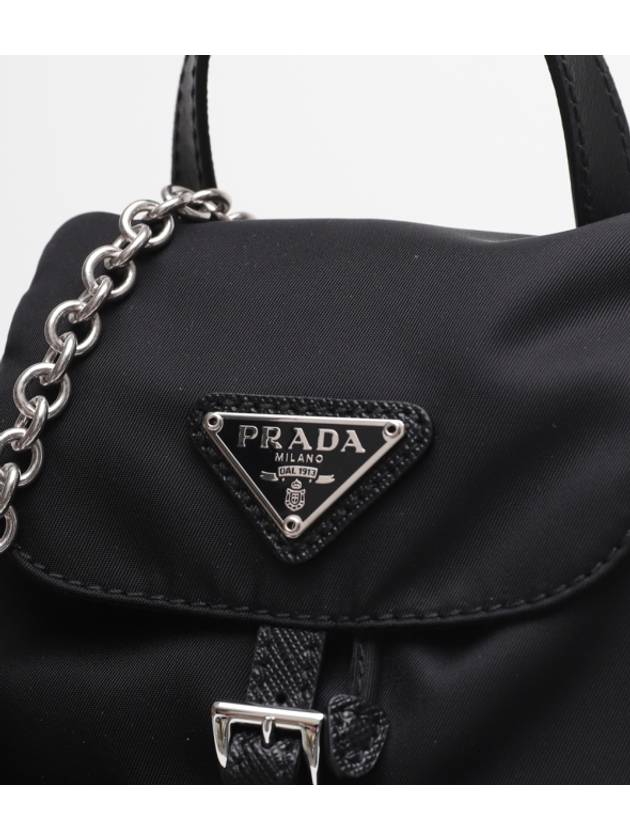 Re-Nylon Mini Backpack Black - PRADA - BALAAN 4