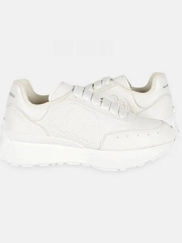 Men s Runner Sneakers All White 688548 9000 1062483 - ALEXANDER MCQUEEN - BALAAN 1