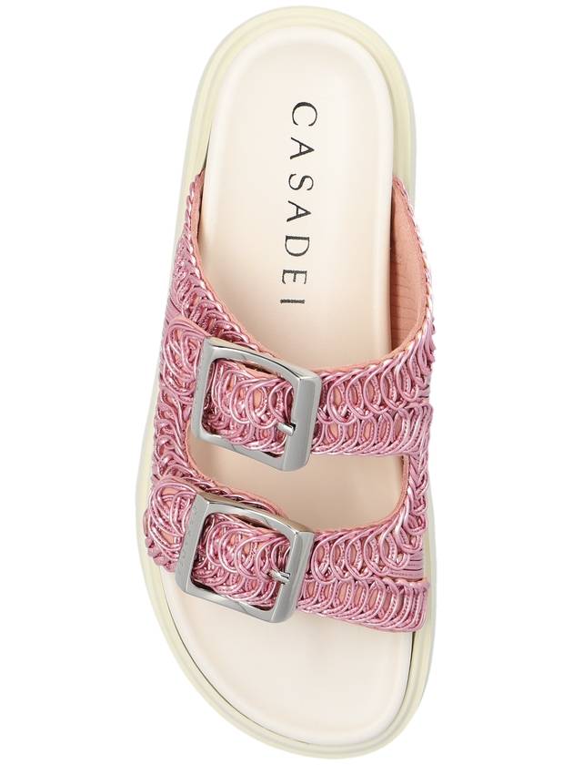 Casadei ‘Birky’ Platform Slides, Women's, Pink - CASADEI - BALAAN 6