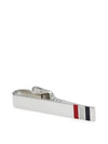 Men's Tricolor Stripe Point Sterling Silver Clip Tie Pin - THOM BROWNE - BALAAN 3