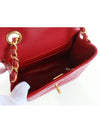 CC logo flap mini bag burgundy chain bag vintage gold AS3648 B09177 NK293 - CHANEL - BALAAN 9