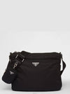 Triangle Logo Re-Nylon Pocket Cross Bag Black - PRADA - BALAAN 3