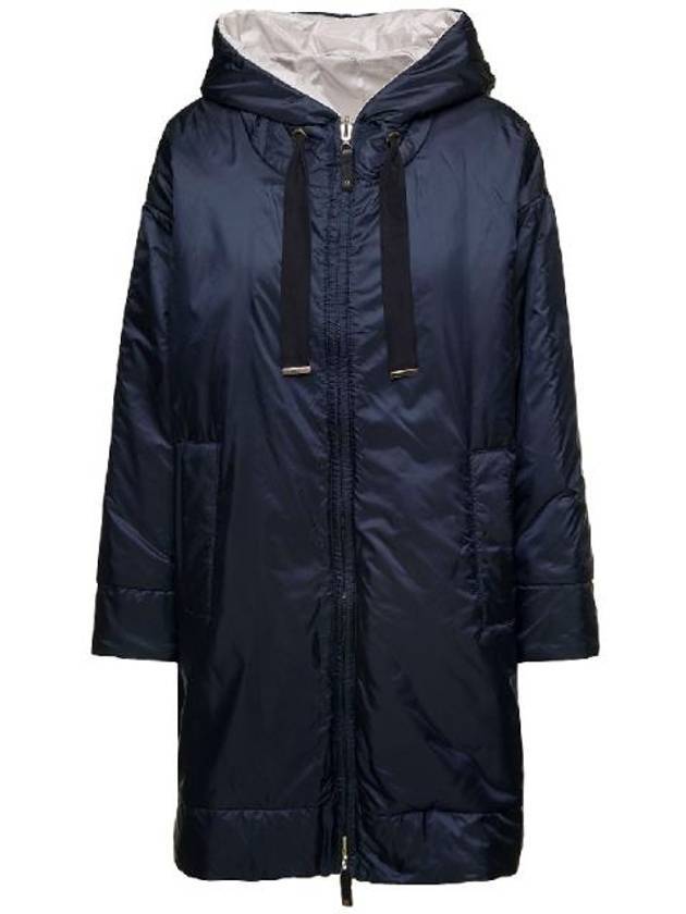 Women's Cezanne Reversible Water Repellant Canvas Padding Midnight Blue - MAX MARA - BALAAN 1