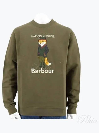 Logo Print Sweatshirt Green - BARBOUR - BALAAN 2