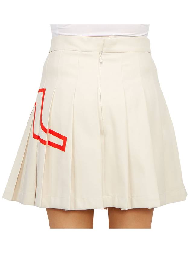 Naomi Pleated Skirt Almond Milk - J.LINDEBERG - BALAAN 7