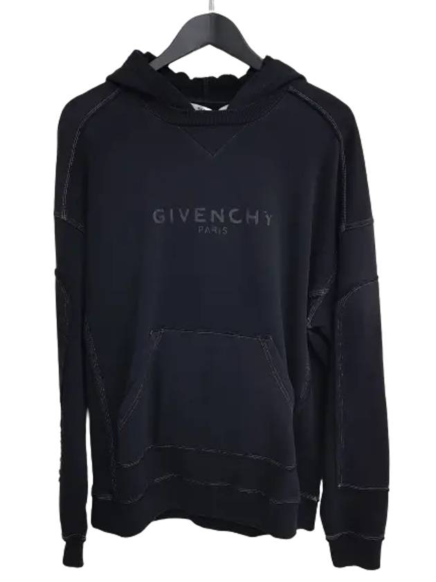 Paris Logo Hoodie Black - GIVENCHY - BALAAN 2